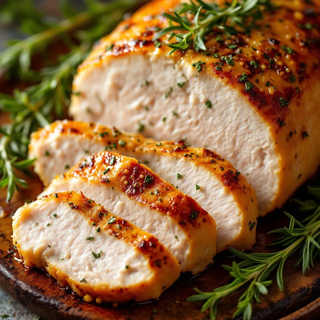 Crockpot Turkey Breast with Garlic Herb Butter